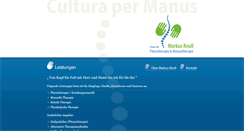 Desktop Screenshot of cultura-per-manus.de