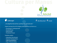 Tablet Screenshot of cultura-per-manus.de